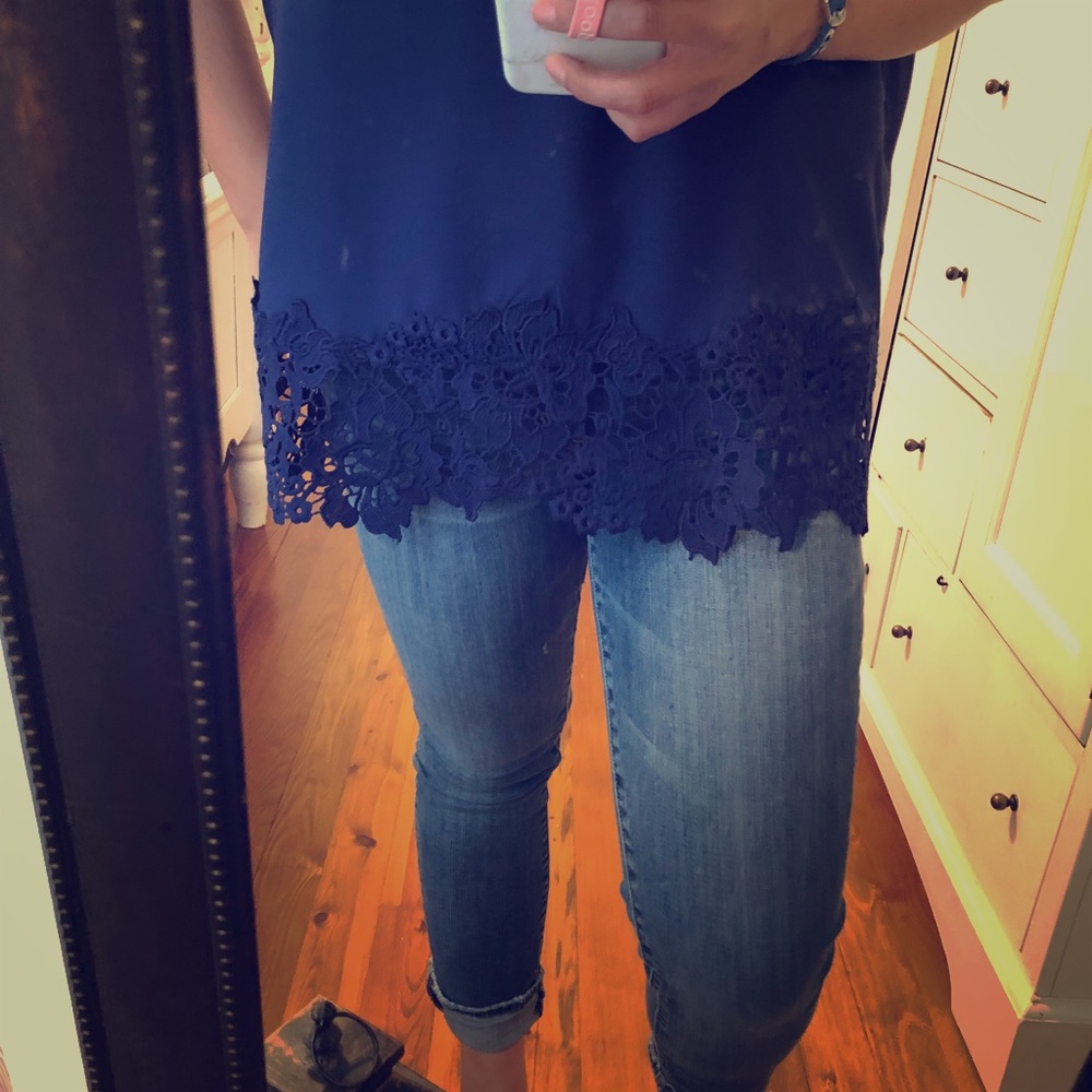 Navy blouse
